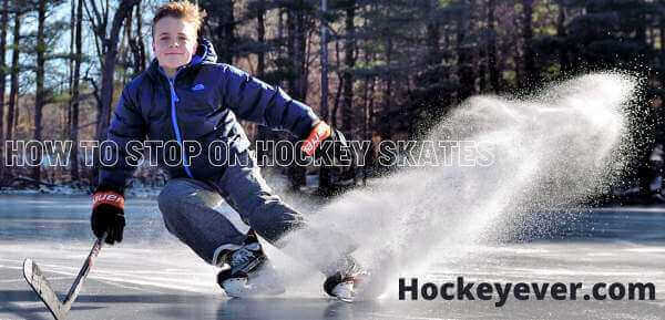 How to stop on hockey skates